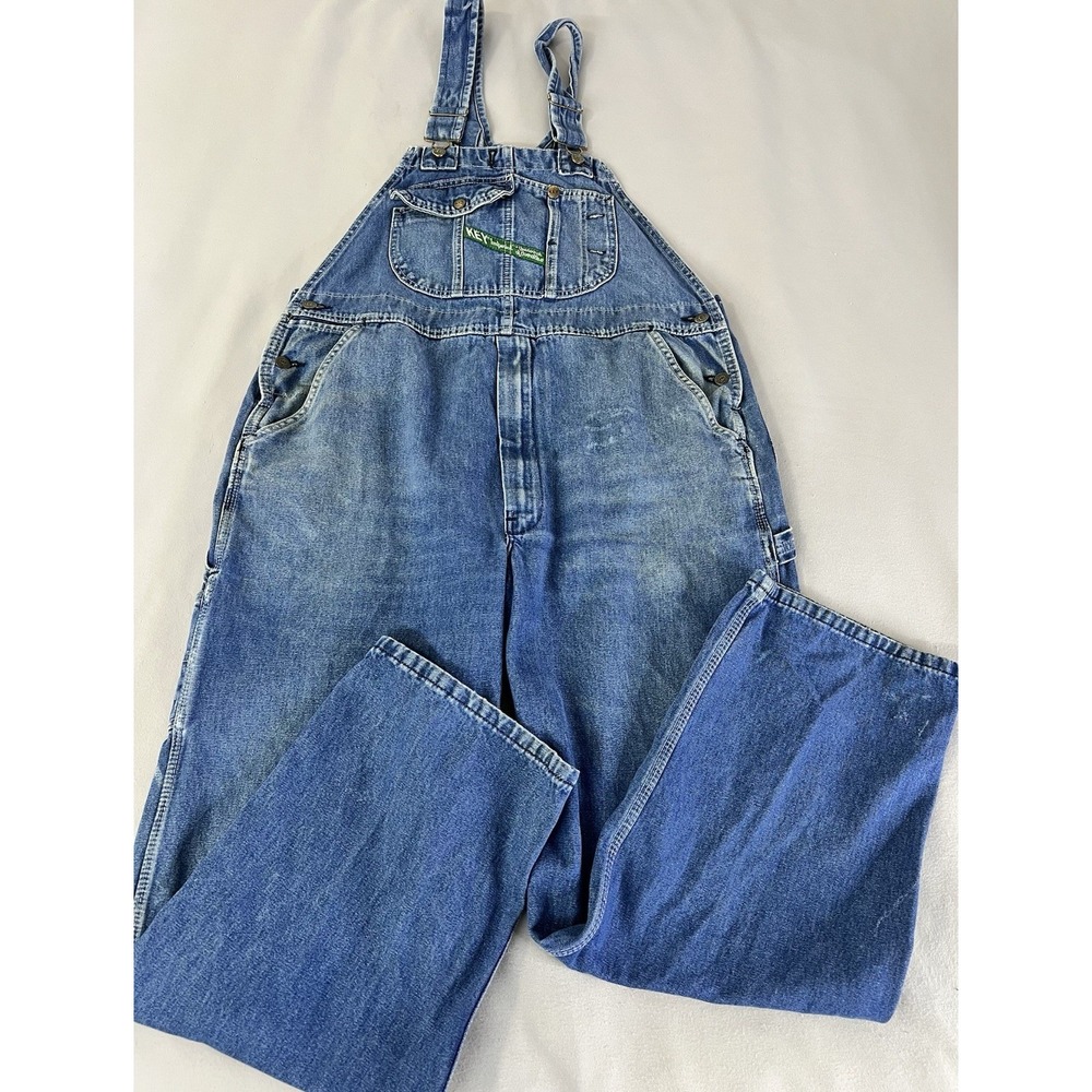 Vintage Key Imperial Overall Aristocrat Denim Bib Workwear Size 40x30 Y2K